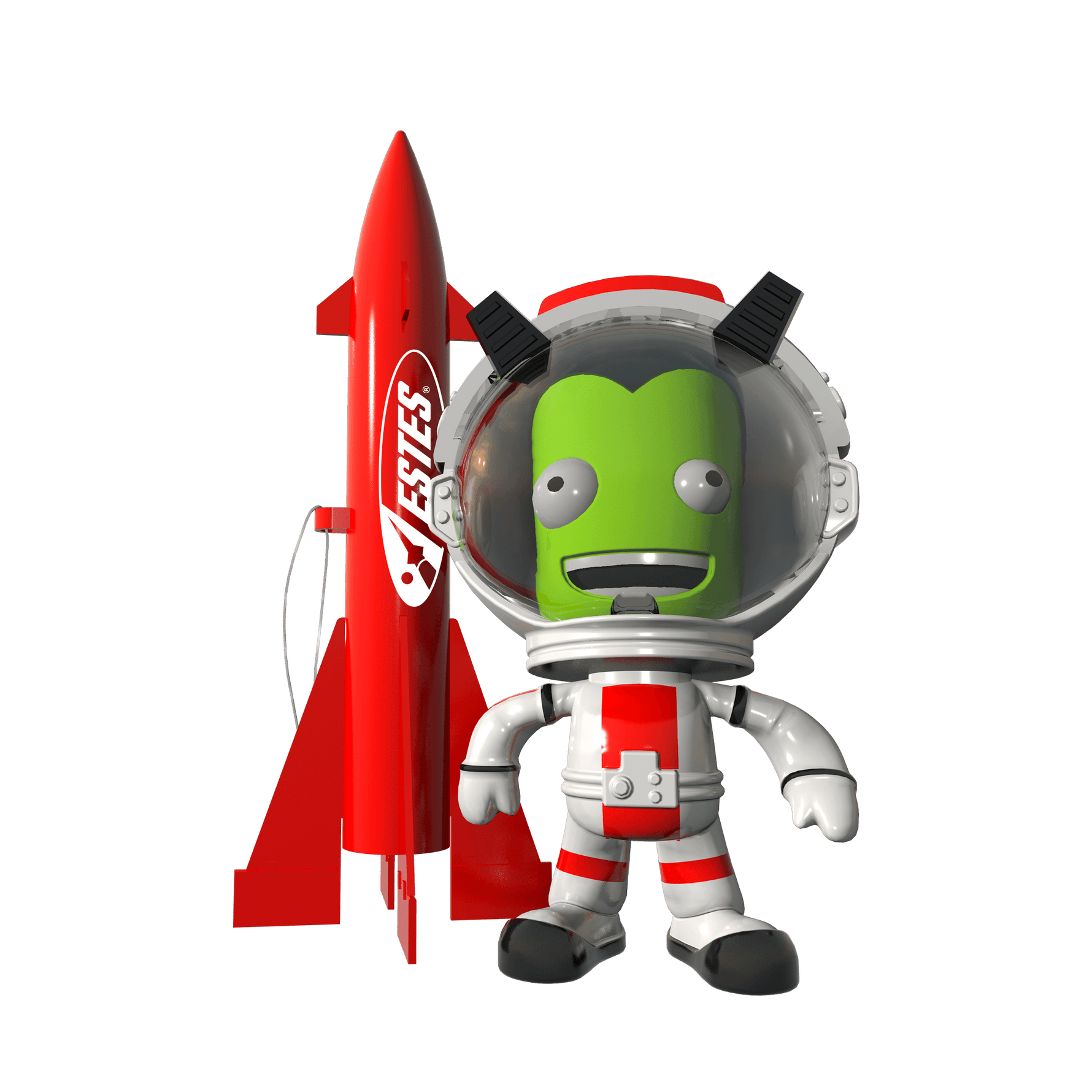 Kerbal Jeb & Estes Rocket Ornament - Arizona Hobbies LLC