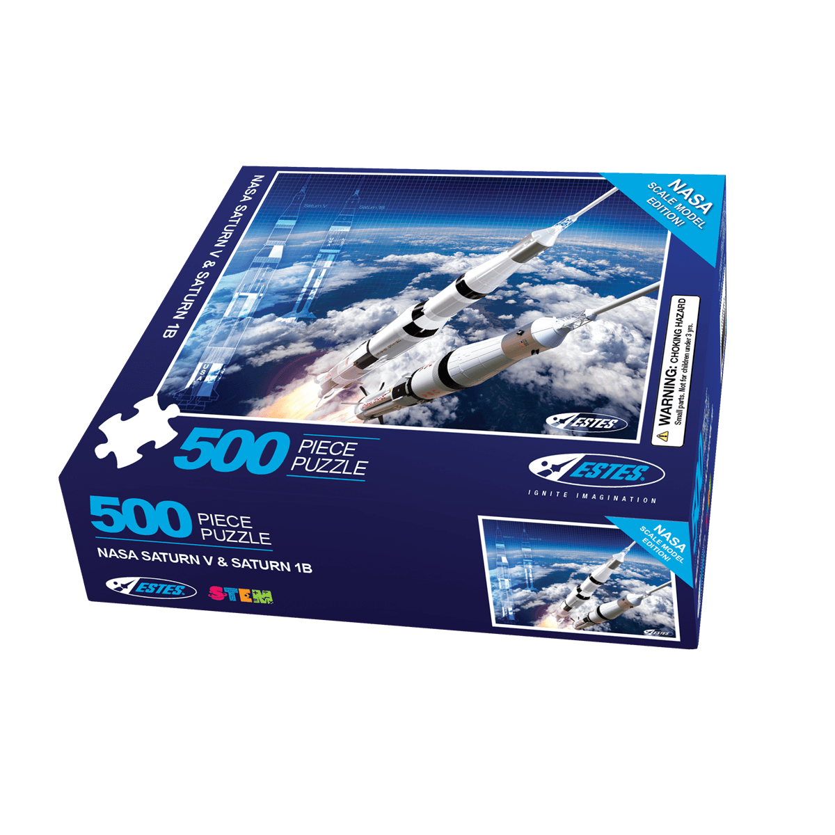 NASA Saturn V & Saturn 1B 500 Piece Puzzle - Arizona Hobbies LLC