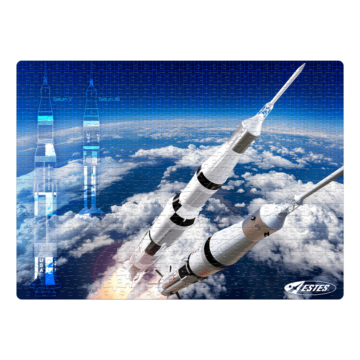 NASA Saturn V & Saturn 1B 500 Piece Puzzle - Arizona Hobbies LLC