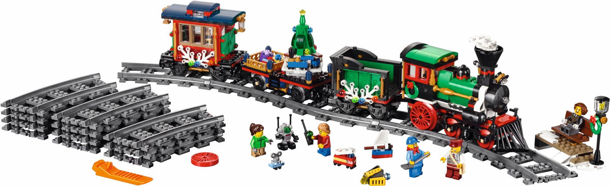 LEGO Creator Expert 10254 Winter Holiday Train with steam engine, tree wagon and caboose