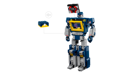 LEGO Soundwave 10358 - sound brick play button detail