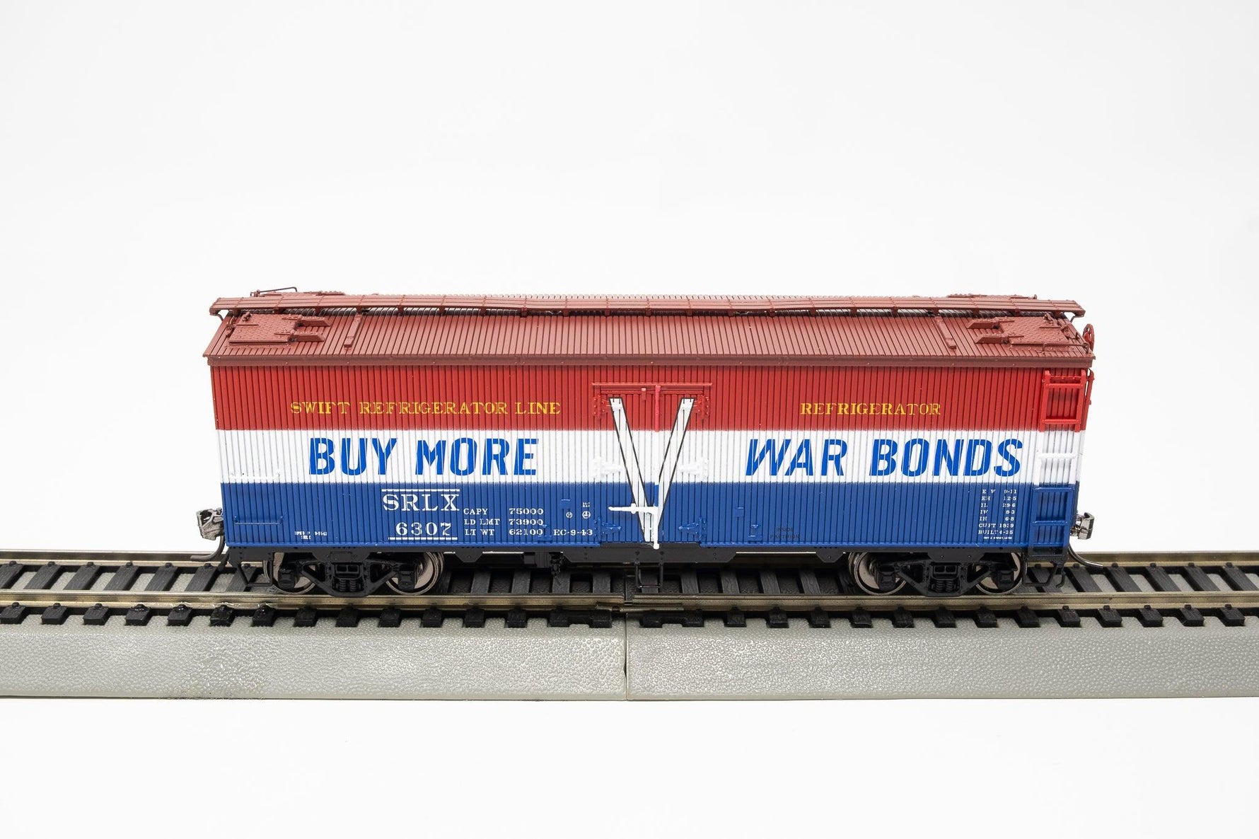 Rapdio - HO 37' GARX Meat Reefer: Swift War Bonds - Car #6307