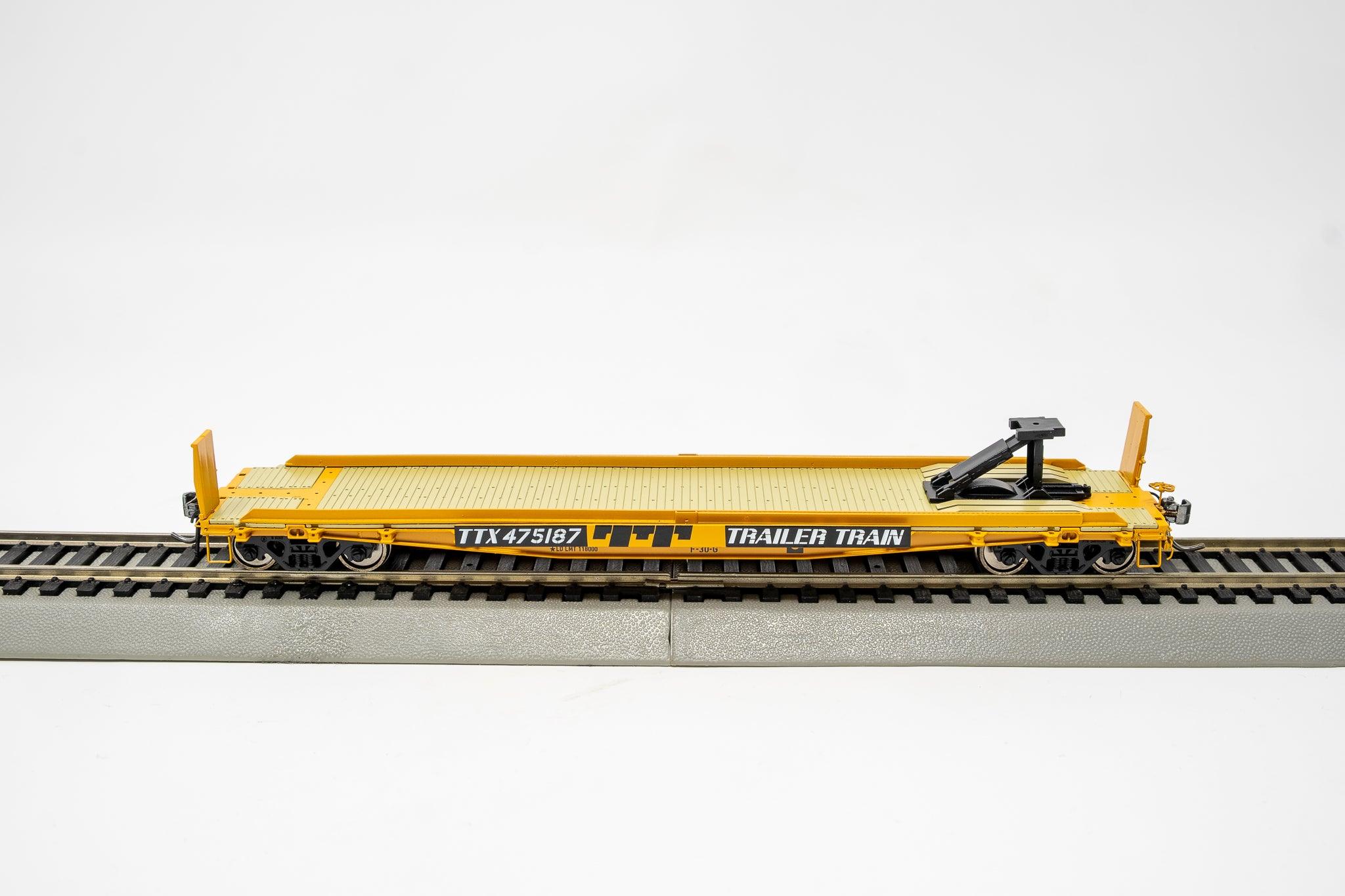 Rapido HO Scale F30G TOFC Flatcar – TTX Yellow Scheme #475209