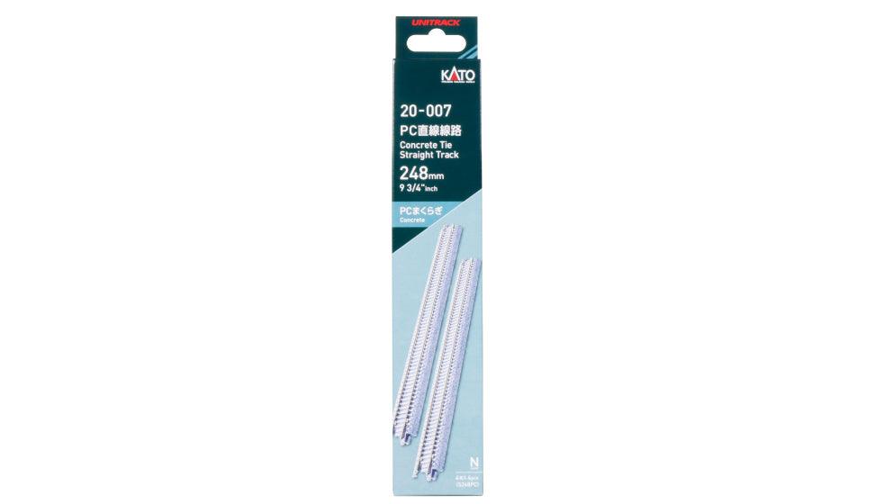 N Concrete Tie 248mm (9 3/4") Straight Track [4 pcs]
