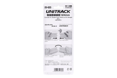 N Concrete-tie Double Track Straight 124 mm (2 pcs) - Image 5