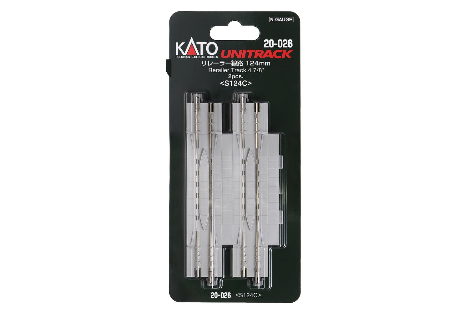 N 124 mm Re-Railer Track (2 pcs)