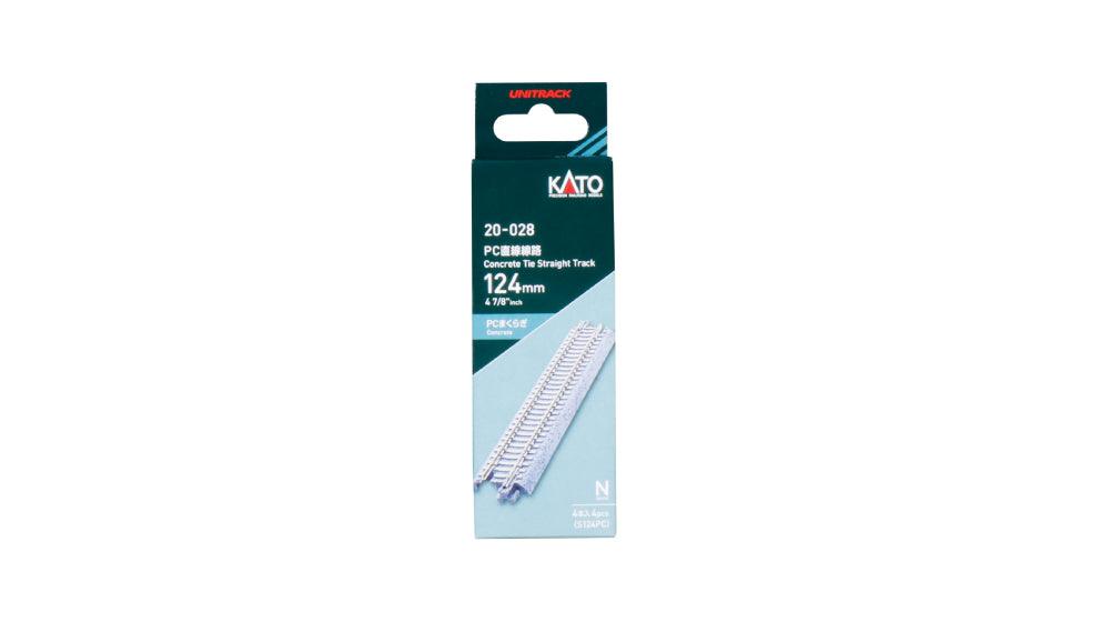 N Concrete Tie 124mm (4 7/8") Straight Track [4 pcs]