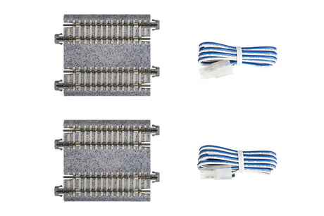 N Double Track Feeder Track Set 62mm 1/pkg Concrete Ties - Image 4