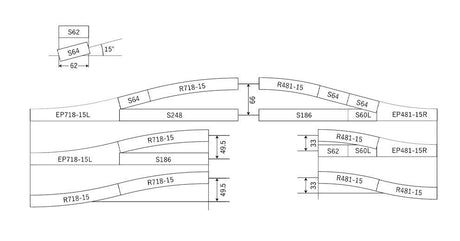 N 64mm Straight Track (2 ea)     (2 1/2) - Image 7