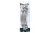 N Double Curve Track R315/282-45 Degree