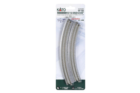N Double Curve Track R315/282-45 Degree