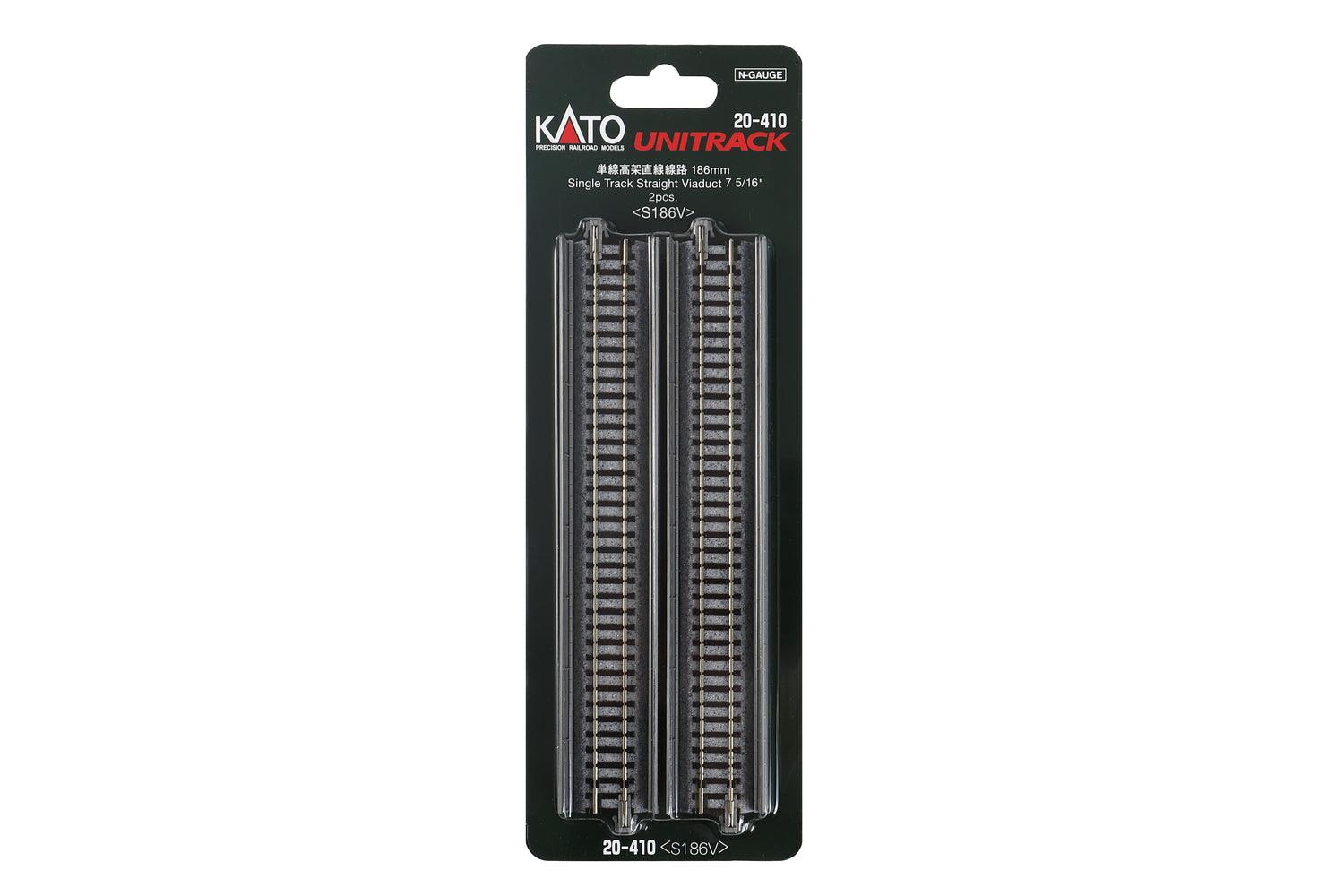 N Single Viaduct Straight 186mm  (2 ea)