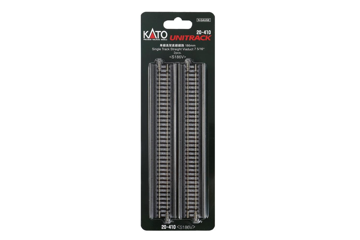 N Single Viaduct Straight 186mm  (2 ea)