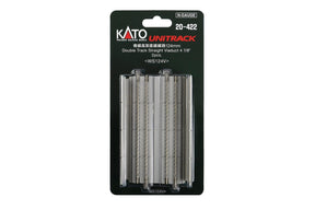 N Concrete-Slab Double Track Straight Viaduct Track 124mm (2 pcs)