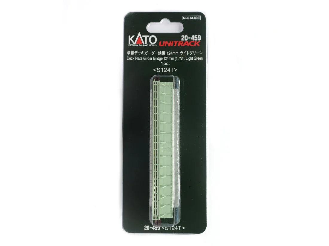 N Deck Girder Bridge, Light Green, 124mm (1ea)