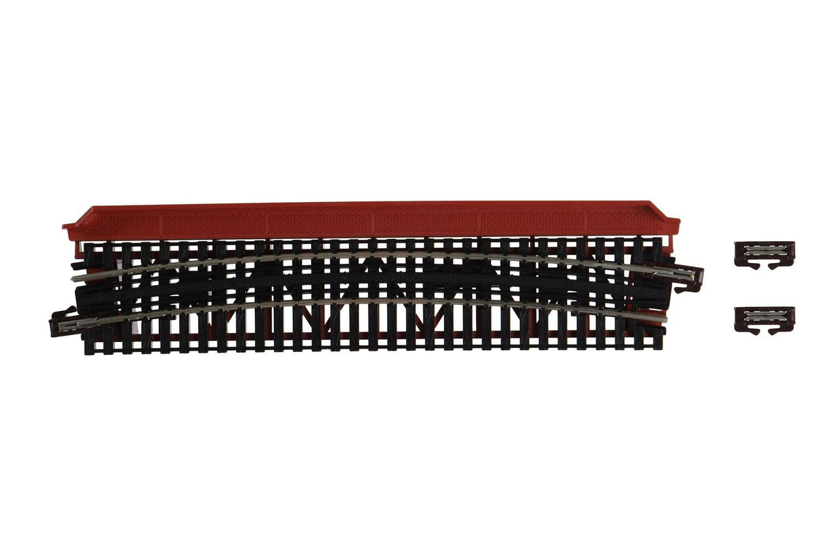 N Curved Deck Girder Bridge, Red - 481mm (19") Radius 15º - Image 5