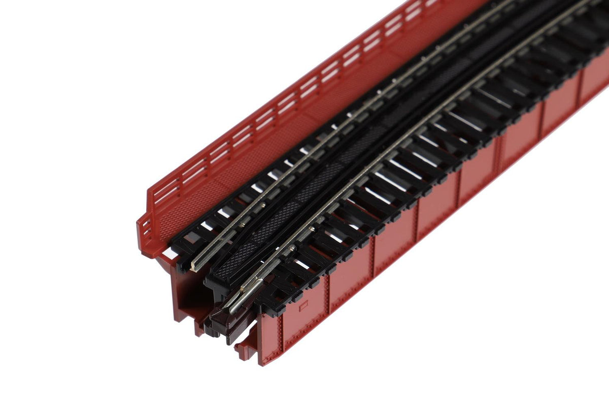 N Curved Deck Girder Bridge, Red - 481mm (19") Radius 15º - Image 7