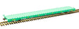 Atlas Trainman HO 68' flat car Union Pacific MOW 915804 green and white
