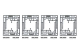 N Double Track Catenary Poles, Square Corner - Image 4
