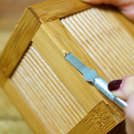 #17A Narrow Chisel Blade Used for: remove layers, shape materials and light chiseling