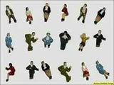 HO Scale Figures Seated painted package of 25 - Arizona Hobbies LLC