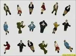 HO Scale Figures Seated painted package of 25 - Arizona Hobbies LLC