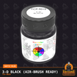 3-D BLACK 1-oz bottle (Air-brush) Tru-Color Paint-with color swatch-Arizona Hobbies