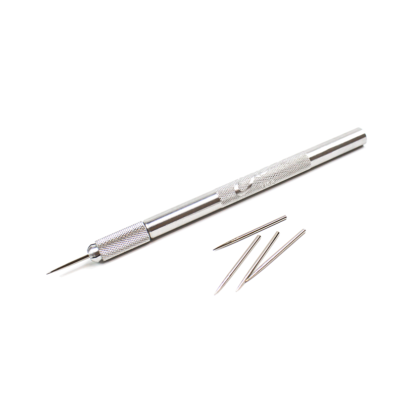 Air release tool with replacement tips. Aluminum tool. Made in USA. 