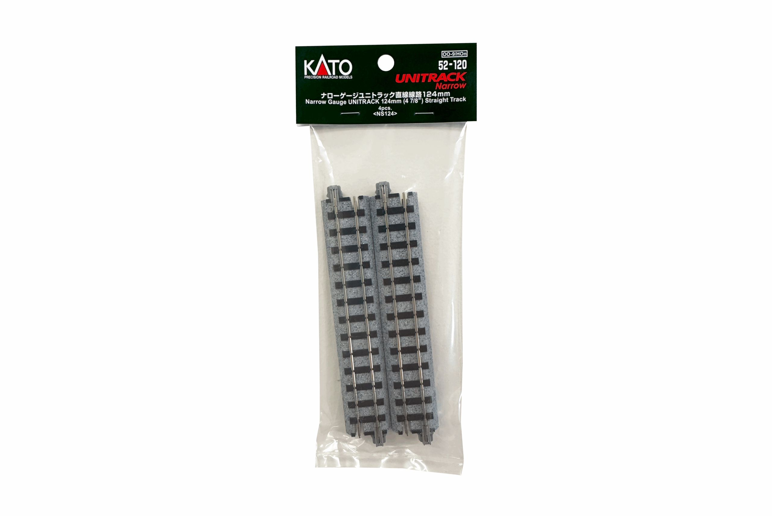 Narrow-Gauge UNITRACK 124mm (47/8") Straight Track [4 pcs]