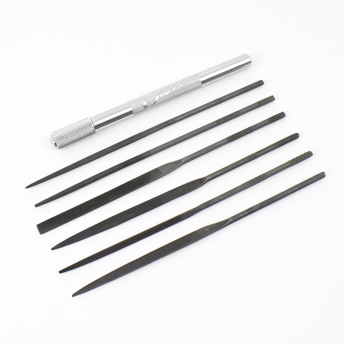 6-Piece Assorted Sharpening File Set with Handle