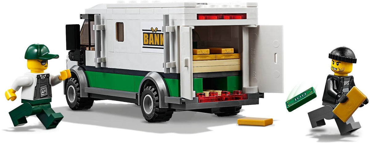 LEGO 60198 crane wagon loading logs onto the log wagon
