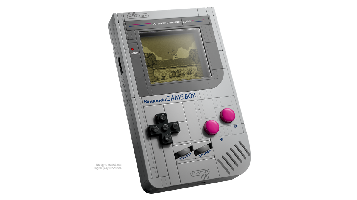 LEGO Game Boy 72046 - directional pad and buttons detail