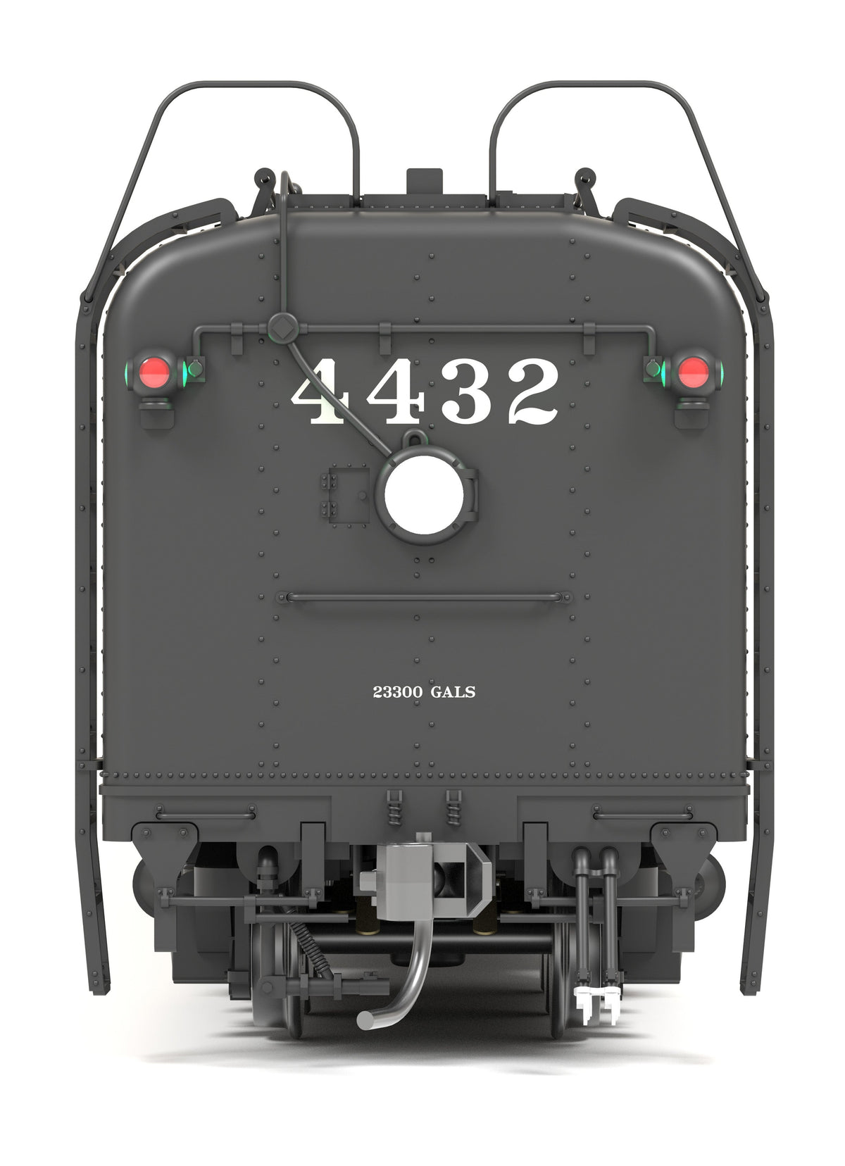 9836 Southern Pacific GS-4 4-8-4, #4445, Deskirted, Painted Black, No Trim on Pilot, Paragon4 Sound/DC/DCC, Smoke, HO