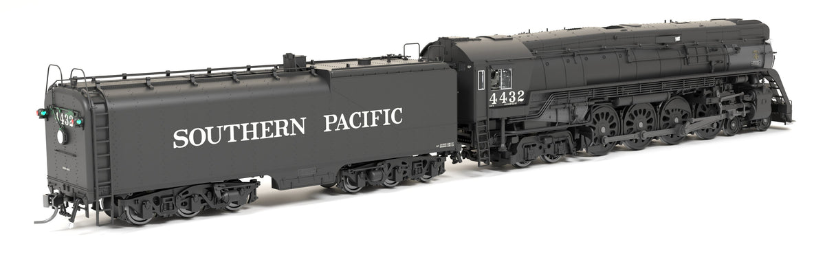 9836 Southern Pacific GS-4 4-8-4, #4445, Deskirted, Painted Black, No Trim on Pilot, Paragon4 Sound/DC/DCC, Smoke, HO