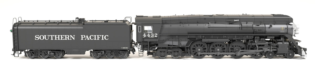 9836 Southern Pacific GS-4 4-8-4, #4445, Deskirted, Painted Black, No Trim on Pilot, Paragon4 Sound/DC/DCC, Smoke, HO