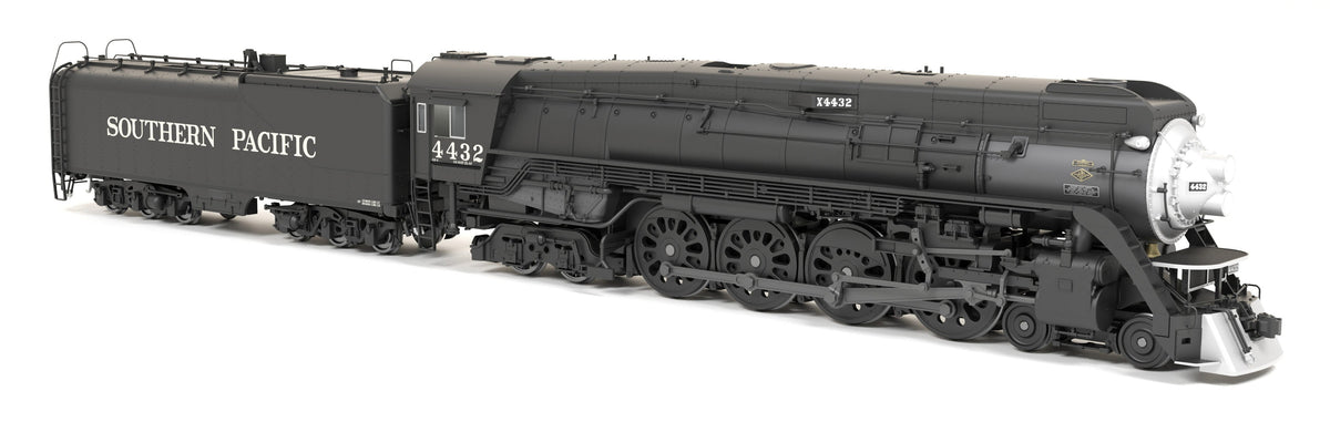 9836 Southern Pacific GS-4 4-8-4, #4445, Deskirted, Painted Black, No Trim on Pilot, Paragon4 Sound/DC/DCC, Smoke, HO