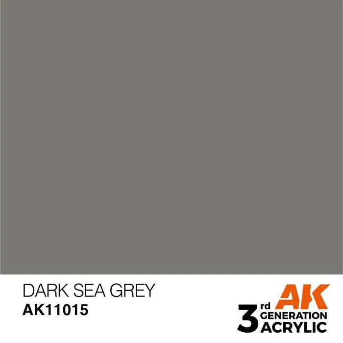 DARK SEA GREY AK Interactive 3G Acrylic (.57 oz.) bottle - Arizona Hobbies LLC