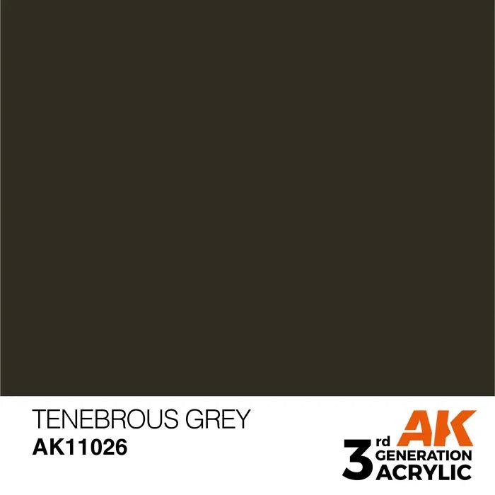 TENEBROUS GREY AK Interactive 3G Acrylic (.57 oz.) bottle - Arizona Hobbies LLC