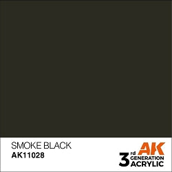 SMOKE BLACK AK Interactive 3G Acrylic (.57 oz.) bottle