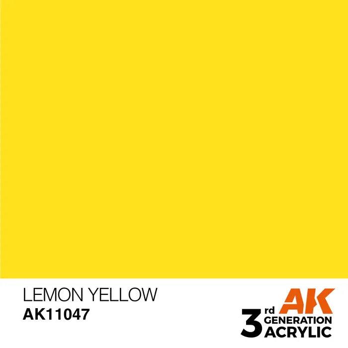 LEMON YELLOW AK Interactive 3G Acrylic (.57 oz.) bottle - Arizona Hobbies LLC