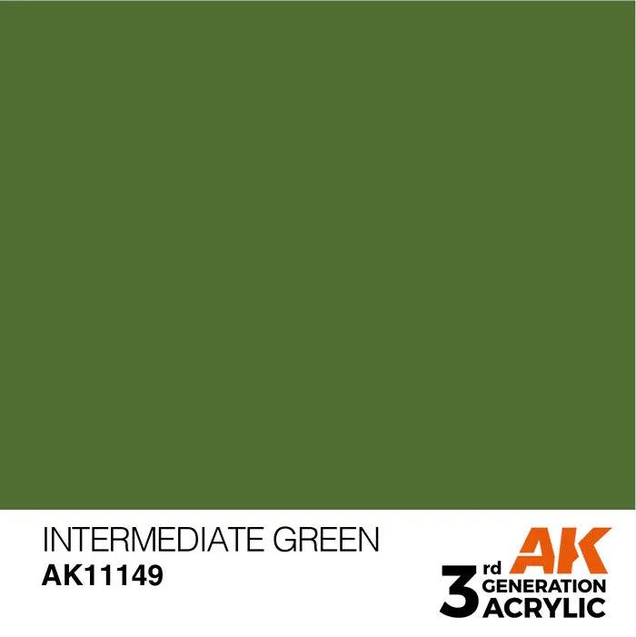 INTERMEDIATE GREEN AK Interactive 3G Acrylic (.57 oz.) bottle - Arizona Hobbies LLC