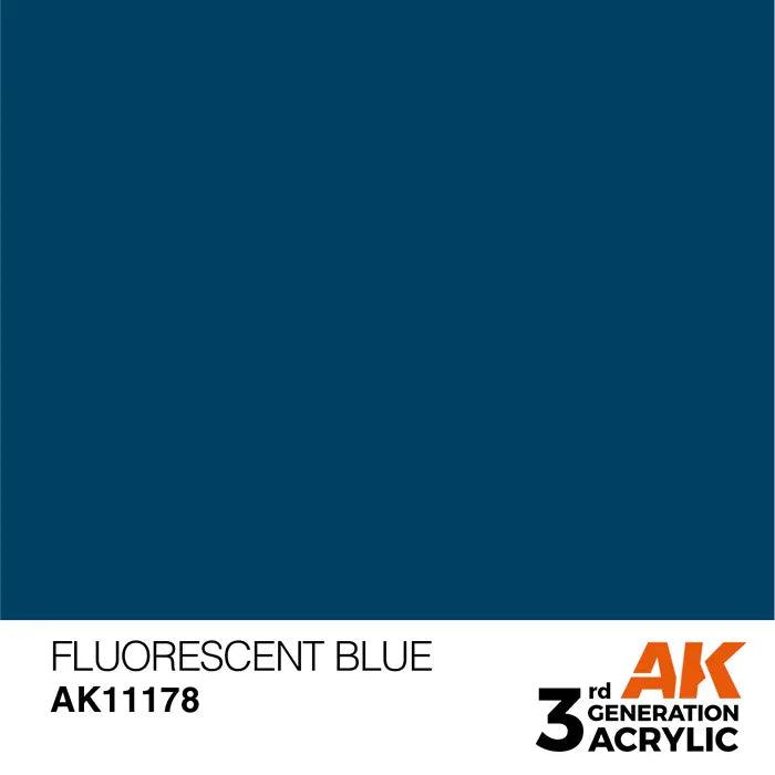 FLUORESCENT BLUE AK Interactive 3G Acrylic (.57 oz.) bottle - Arizona Hobbies LLC