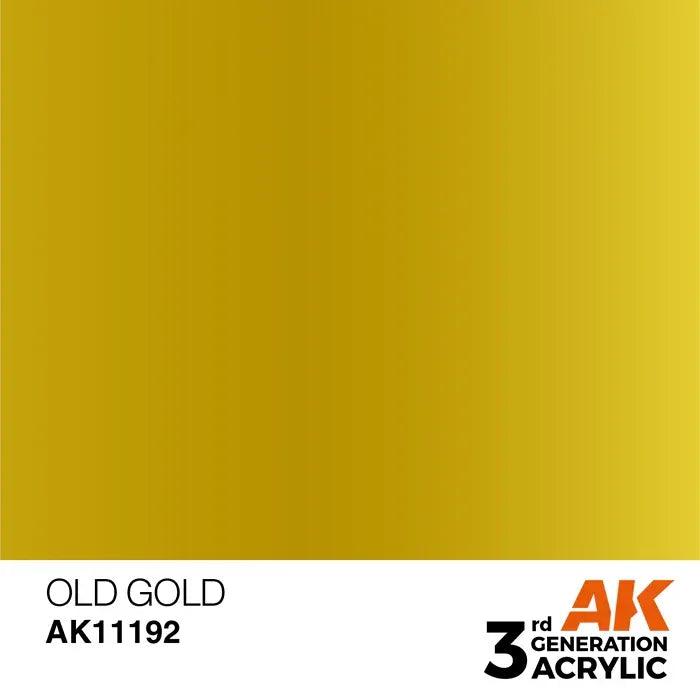 OLD GOLD AK Interactive 3G Acrylic (.57 oz.) bottle - Arizona Hobbies LLC