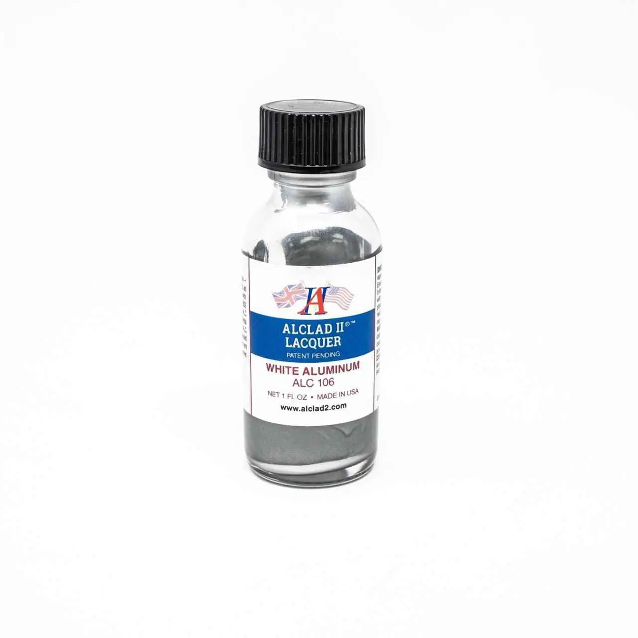 ALC-106 Alclad II White Aluminum Lacquer Paint 1-oz bottle-Arizona Hobbies
