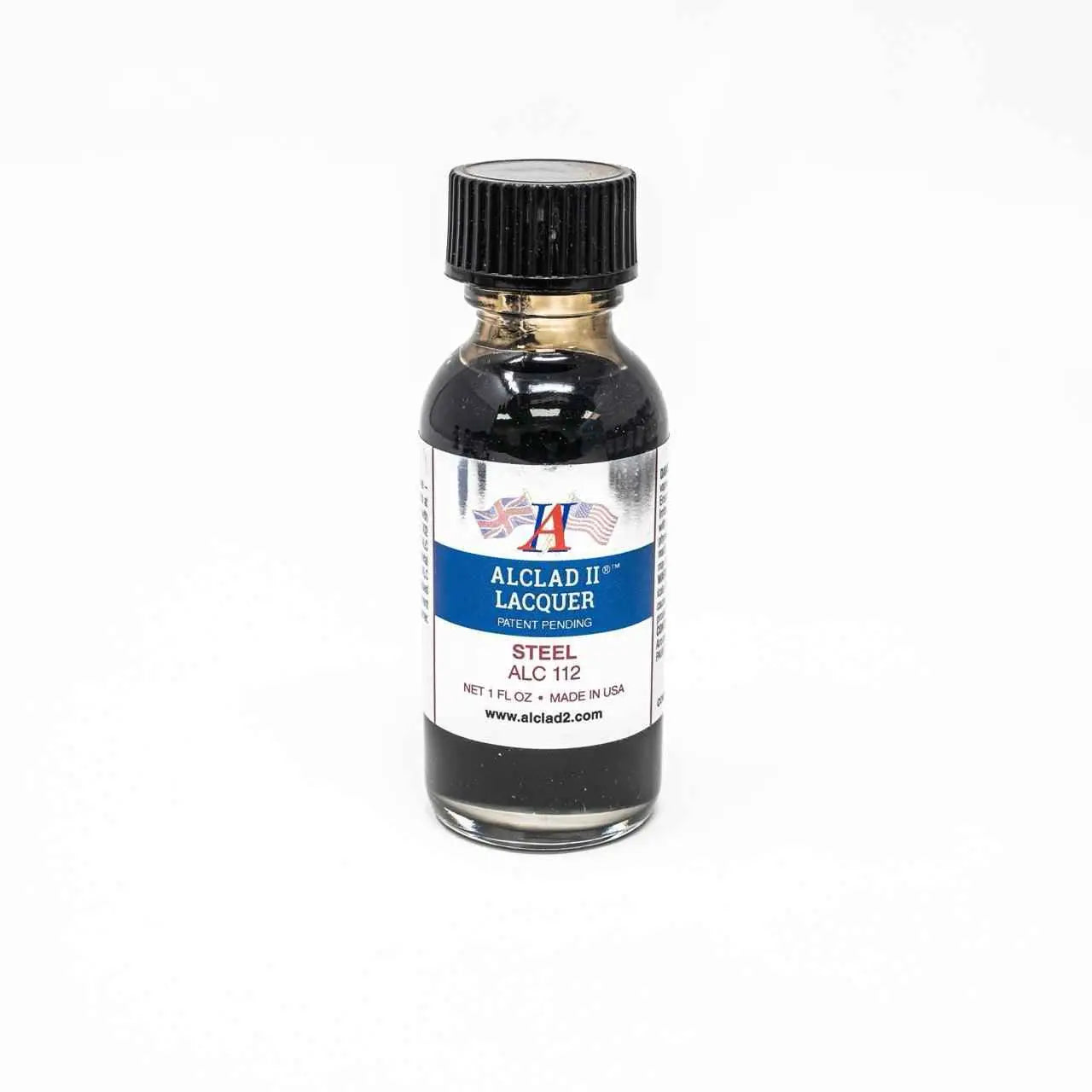 ALC-112 Alclad II Steel Lacquer Paint 1-oz bottle-Arizona Hobbies