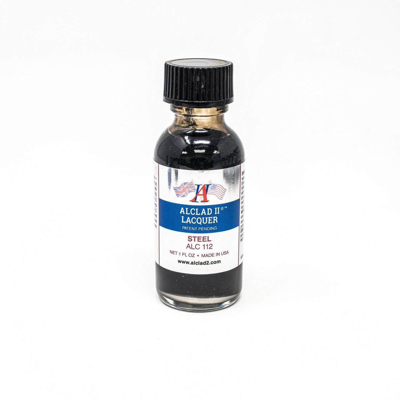 ALC-112 Alclad II Steel Lacquer Paint 1-oz bottle