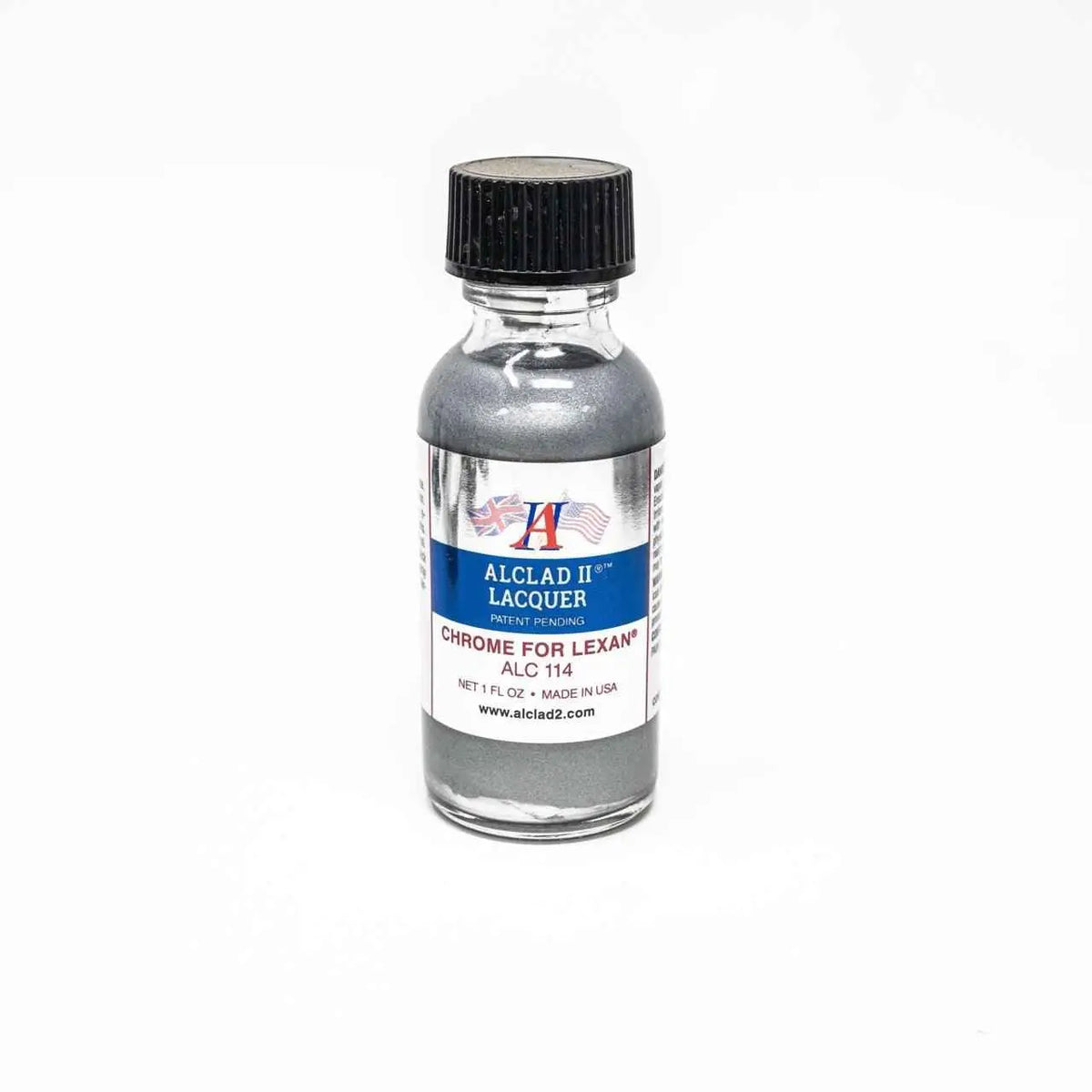 ALC-114 Alclad II Chrome Lacquer Paint for Lexan 1-oz bottle-Arizona Hobbies
