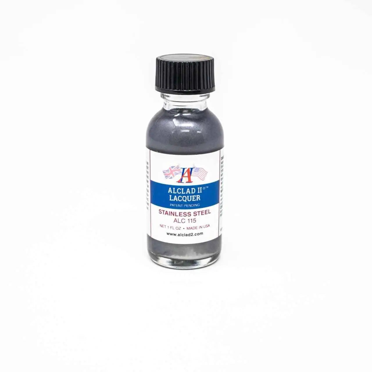 ALC-115 Alclad II Stainless Steel Lacquer Paint 1-oz bottle-Arizona Hobbies