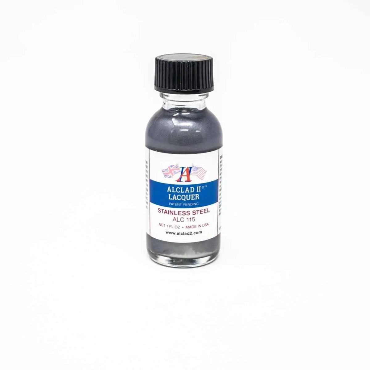 ALC-115 Alclad II Stainless Steel Lacquer Paint 1-oz bottle-Arizona Hobbies