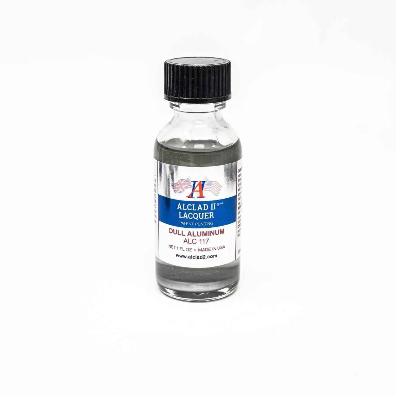 ALC-117 Alclad II Dull Aluminum Lacquer Paint 1-oz bottle-Arizona Hobbies